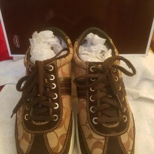 Coach Monogram Suede Sneakers